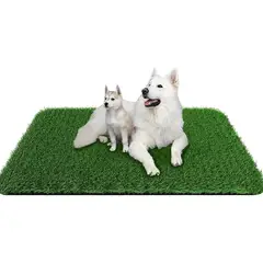 undefined - Tapete de Césped Artificial para Perros con Drenaje Rápido y Alta Absorción Color Verde
