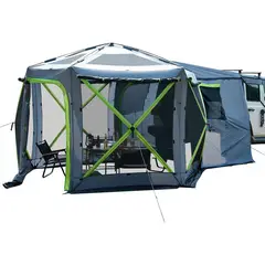 undefined - Carpa Para Camping 8 Personas Gris Verde Joytutus