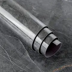 undefined - Papel Tapiz Mármol Gris Brillante BOMENG Autoadhesivo Impermeable