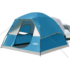 UNP - Carpa Para Camping 6 Personas Azul Océano