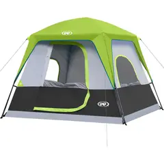 undefined - Carpa Para Camping 4 Personas Verde Fluorescente Unp