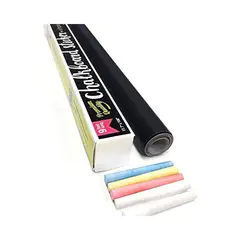 undefined - Papel de Pizarra Extra Grande Simple Shapes 9 Pies con 5 Tizas