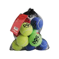 undefined - Pelotas Resistentes para Perros con Bolsa de Malla y Colores Brillantes