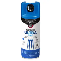 RUST OLEUM - Aerosol Multiuso Ultra 5 En 1 Azul Vela Brillante 340 Gr