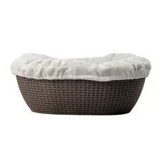 MQ - Cama Para Perros Dog Bed Tipo Ratan Mocca