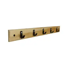 HOMESTYLE - Perchero 5 Ganchos Natural 45x5 cm