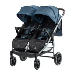 EBABY - Coche Gemelar Leo & Lea Azul Eb2021-1