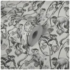 A S CREATION - Papel Colgadura Micos Bl Neg 53Cm X 10M