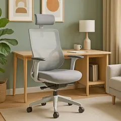 undefined - Silla Gerencial Chic Grey-White D00258Nh