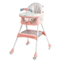 EBABY - Silla de Comedor Mecedora Dali Rosa 633-1