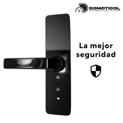 DOMOTICOL - Cerradura Digital Inteligente de Alta Seguridad Ilock Ls008 con Apertura por Wifi Huella Tarjeta Clave de Acceso y Llave