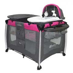 EBABY - Cuna Corral Lauren Fucsia Eb730