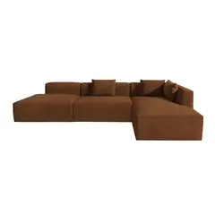 MUEBLES DE LUJO - Sofá En L Derecho Pichi Tela Anti Fluidos 230x80x80