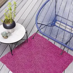 CUPERZ - Pasto Grama Sintética Curly 1X1M Fucsia