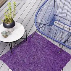CUPERZ - Pasto Grama Sintética Curly 2X2M Espesor 11Mm Morado