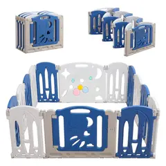 undefined - Corral Plegable Bebe Playpen 12+2 Azul