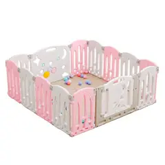 undefined - Corral Plegable Bebe Playpen 12+2 Rosado