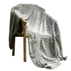 MANO DE OSO - Cobija Flannel Fleece Melipona Gris Intenso