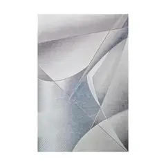 UNOXUNO - Tapete Kuin Geométrico 120x170 Plata