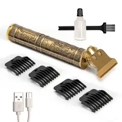 STYLE STARS - Patillera Vintage Recargable Con Cuchilla En T De Precisión