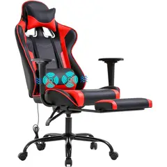 undefined - Silla Ergonómica de Oficina con Masaje y Soporte Lumbar Ajustable