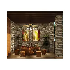 undefined - Papel Tapiz TUOKING de Piedra Autoadhesivo 812.8 cm x 45 cm