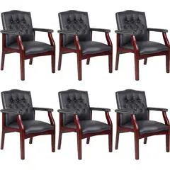 undefined - Sillas Ejecutivas Negras de Oficina con Respaldo Alto y Diseño Ergonómico