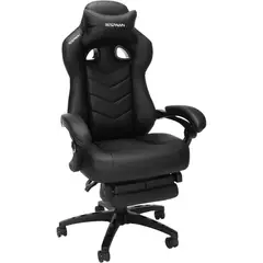 undefined - Silla Gamer Ergonómica con Reposapiés y Respaldo Reclinable para Oficina