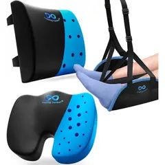 undefined - Cojines Ergonómicos con Infusión de Gel y Reposapiés para Máxima Comodidad