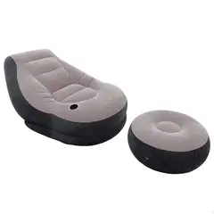 INTEX - Silla Inflable Ultra Lounge con Otomana y Portavasos Integrado