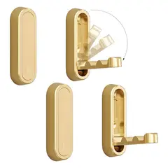 undefined - Gancho Plegable 4 Piezas Heavy Duty Zinc Alloy para Ropa y Accesorios