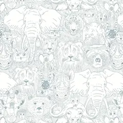 undefined - Papel Tapiz Fiula Safari Verde Oscuro Autoadhesivo para Niños 44x200cm