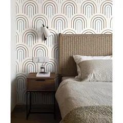 undefined - Papel Tapiz CiCiwind Bohemio Verde Azul Autoadhesivo para Pared 39x200cm