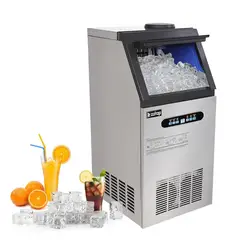 undefined - Máquina de Hielo Comercial 50kg Acero Inoxidable con Depósito Winado