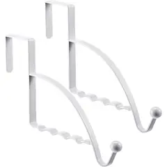 undefined - Ganchos De Puerta Hotop Blancos Resistentes Para Ropa Y Accesorios