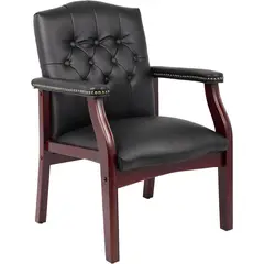 undefined - Silla Ejecutiva Boss Office Para Oficina Con Estilo Clásico Y Acabado En Vinilo