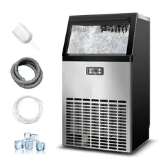 undefined - Máquina de Hielo Comercial 54kg con Depósito y Autolimpieza Erivess