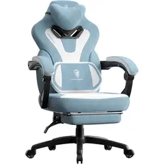 undefined - Silla Gamer Dowinx de Tela Ergonómica con Masaje y Reposapiés