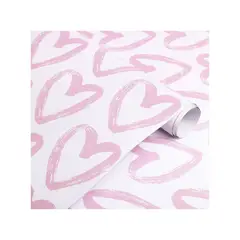 undefined - Papel Tapiz Timeet Corazones Rosa Autoadhesivo para Dormitorio y Niños