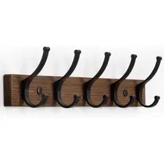undefined - Perchero de Pared con 5 Ganchos Montaje Fácil Duradero y Elegante