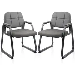 undefined - Silla de Oficina para Visita con Brazos Acolchados y Estilo Moderno