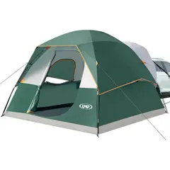 UNP - Carpa Para Camping 6 Personas Verde