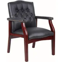 undefined - Silla Ejecutiva de Recepción con Respaldo Alto y Tapizado Acolchado