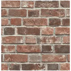 undefined - Papel Tapiz NextWall De Ladrillo Envejecido Rojo