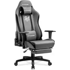 undefined - Silla Gamer GTRACING Ergonómica de Tela Transpirable con Reposapiés