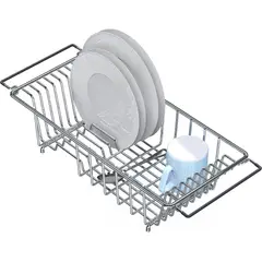 undefined - Escurridor Platos Mediano Sobre Fregadero Acero Cromado Simple Houseware