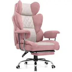 COMHOMA - Silla Gamer Ergonómica Con Respaldo Alto y Reposapiés Ajustable