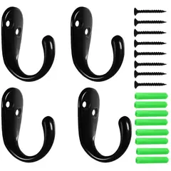 undefined - Ganchos De Pared Retro Resistentes Para Abrigos Toallas Y Bolsos