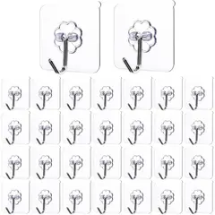undefined - Ganchos Adhesivos Crpzszshtp Resistentes para Pared y Puerta Paquete de 30