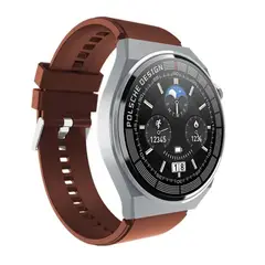 GENERICO - Reloj Inteligente Smart Watch NFC Pantalla Redonda Hw3 Max Café